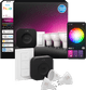 Philips Hue White & Color Starterset GU10 3er-Pack + Bridge Pro + Dimmer verpackung