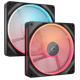 CORSAIR iCUE LINK LX140R RGB Reverse - Dual Fan Kit Main Image