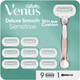 Gillette Venus Deluxe Smooth Sensitive + 9 Ersatzklingen verpackung