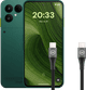 Fairphone 6 256GB Grün 5G + BlueBuilt USB-C-auf-USB-C-Kabel 1,5 m Nylon Schwarz Main Image