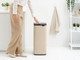 Brabantia Bo Touch Bin 30:L Soft Beige product in use
