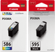 Canon PG-595 + CL-586 Cartridge Combo Pack Main Image