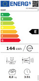 Sharp KDNHA8S6PWECB energy label